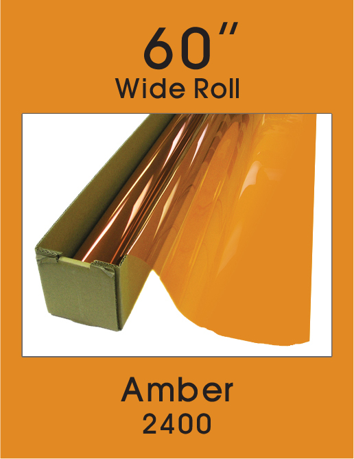 Click Here to ORDER FILM Amber 60" - 2400 - Colored Window Film