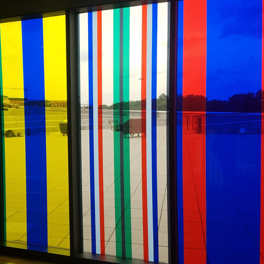 Decorative Architectural Multi-layered Colored Film for Glass (Ohio Veterans Memorial Museum))