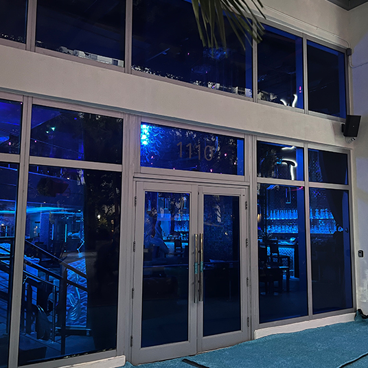 Decorative Architectural Colored Film for Glass (WET - Blue)