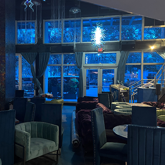 Decorative Architectural Colored Film for Glass (WET - Blue)