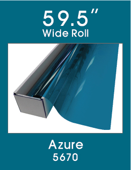 Click Here to ORDER FILM Azure 59.5" - 5670 - Colored Window Film