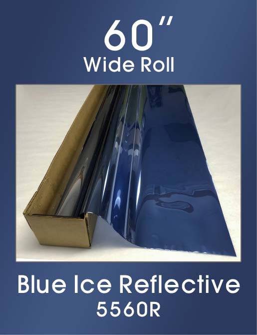 Click Here to ORDER FILM Blue Ice Reflective 60" - 5560R - Colored Window Film