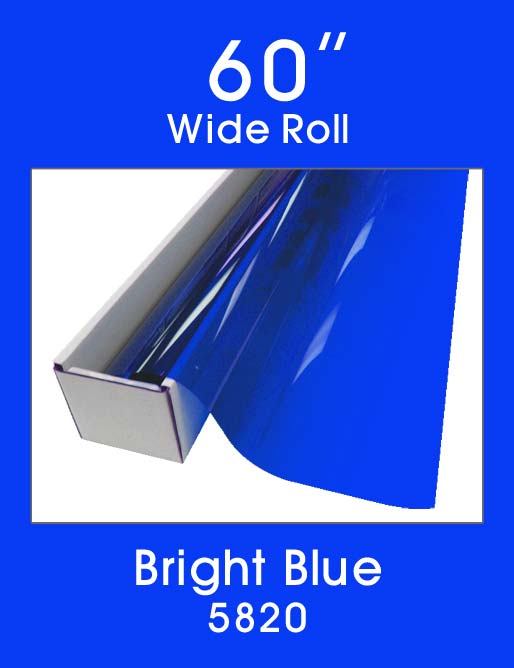 Click Here to ORDER FILM Bright Blue 60" - 5820 - Colored Window Film
