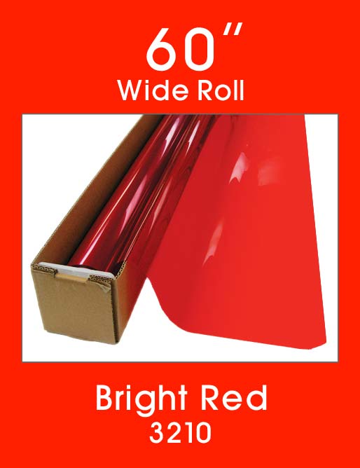 Click Here to ORDER FILM Bright Red 60" - 3210 - Colored Window Film