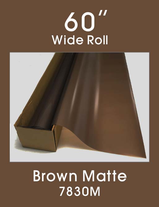 Click Here to ORDER FILM Brown Matte - 60" - 7830M - Colored Window Film