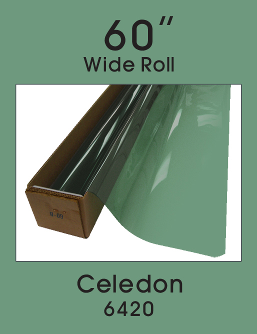 Click Here to ORDER FILM Celedon 60" - 6420 - Colored Window Film