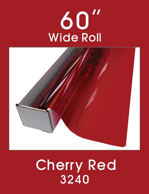 Click Here to ORDER FILM Cherry Red 60" - 3240 - Colored Window Film