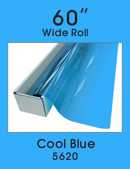 Click Here to ORDER FILM Cool Blue 60" - 5620 - Colored Window Film
