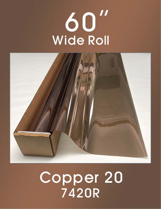 Click Here to ORDER FILM Copper 20 - 60" - 7420R - Colored Window Film