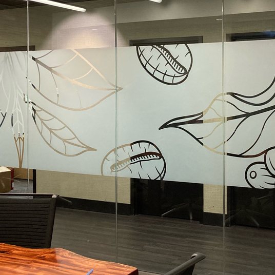 Decorative Architectural Etch Film for Glass