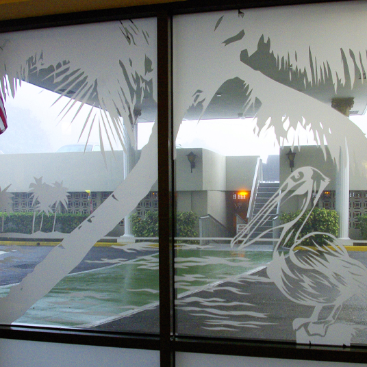 Decorative Architectural Etch Film for Glass