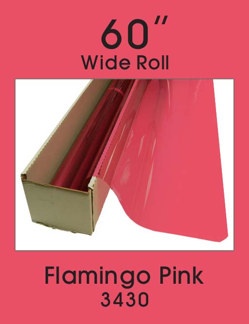 Click Here to ORDER FILM Flamingo Pink 60" - 3430 - Colored Window Film