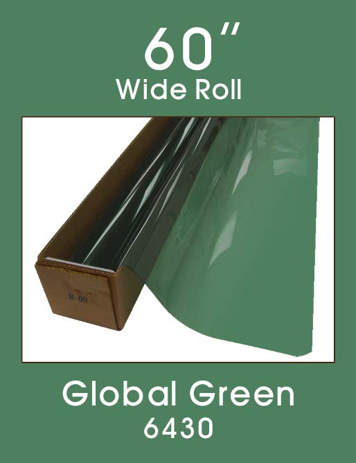 Click Here to ORDER FILM Global Green 60" - 6430 - Colored Window Film