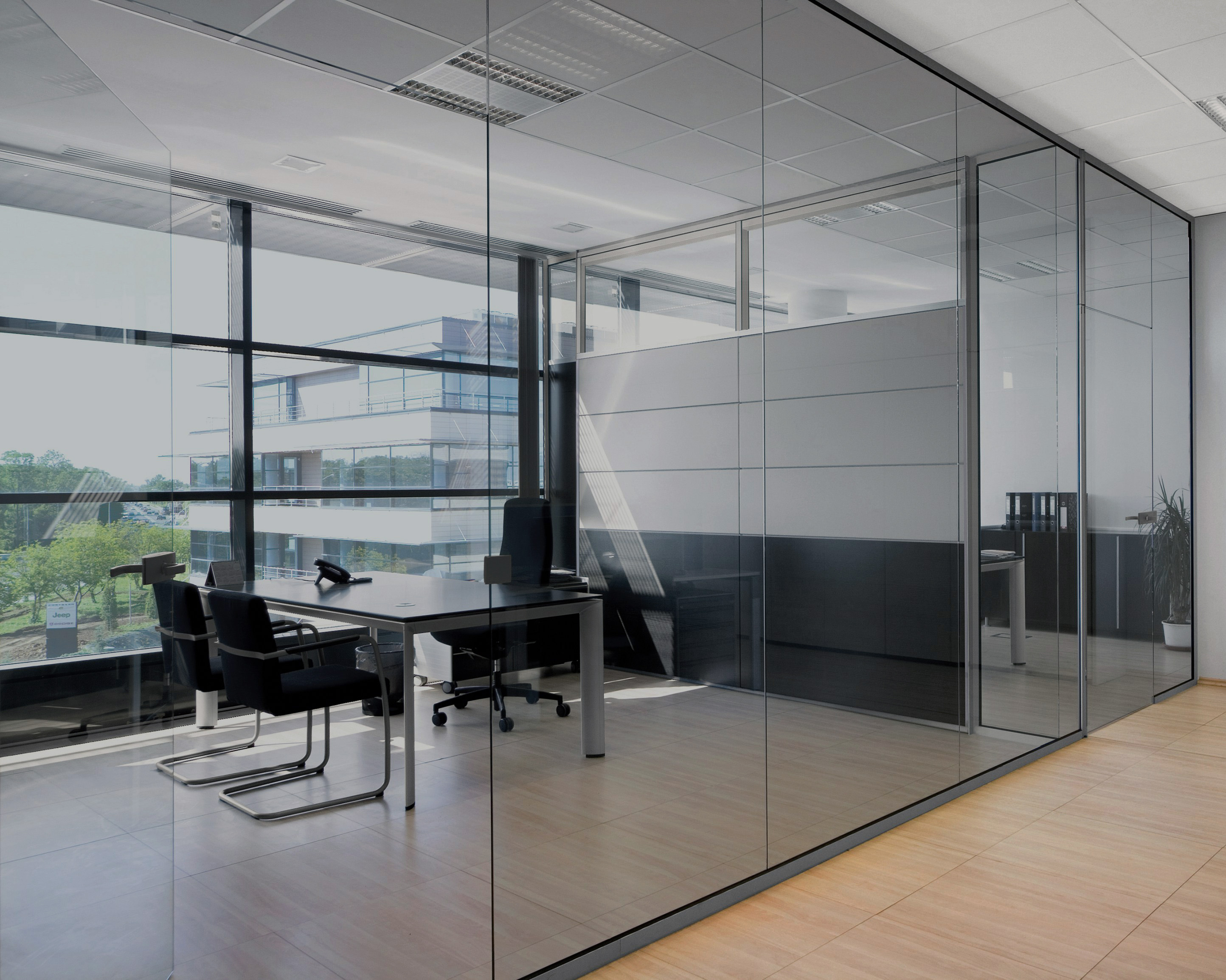 Granite 50 on Office Glass (See Through Appearance)