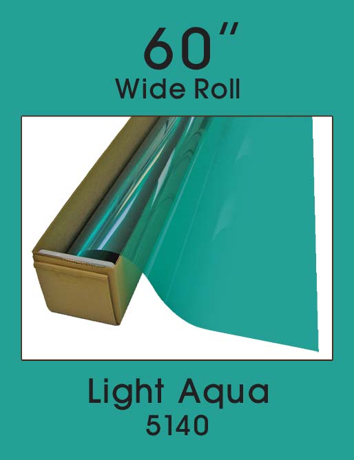 Click Here to ORDER FILM Light Aqua 60" - 5140 - Colored Window Film