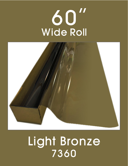 Click Here to ORDER FILM Light Bronze 60" - 7360 - Colored Window Film