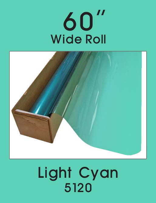 Click Here to ORDER FILM Light Cyan 60" - 5120 - Colored Window Film