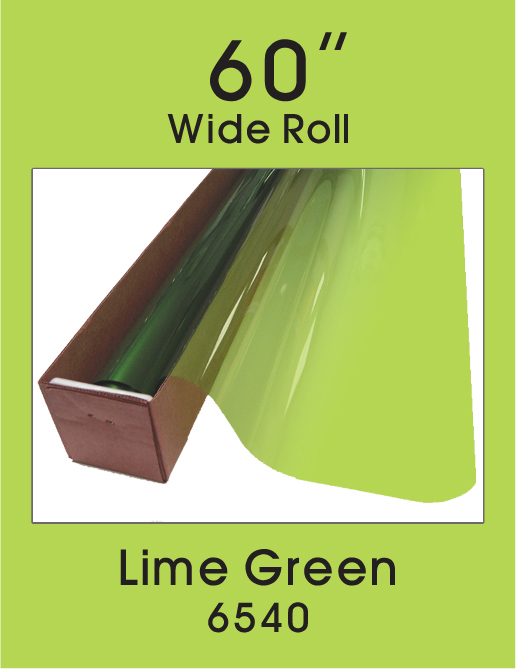 Click Here to ORDER FILM Lime Green 60" - 6540 - Colored Window Film