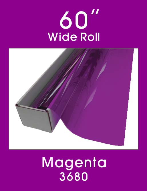 Click Here to ORDER FILM Magenta 60" - 3680 - Colored Window Film