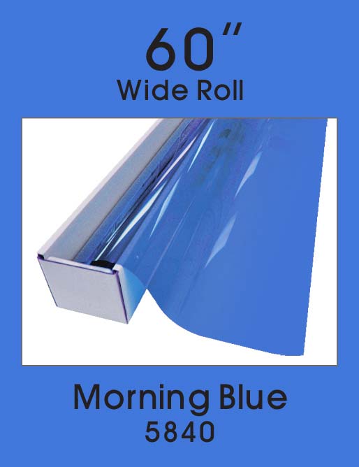 Click Here to ORDER FILM Morning Blue 60" - 5840 - Colored Window Film