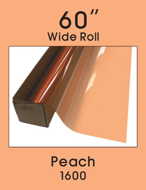 Click Here to ORDER FILM Peach 60" - 1600 - Colored Window Film