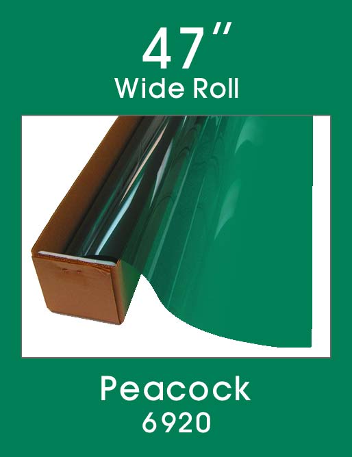 Click Here to ORDER FILM Peacock 47" - 6920 - Colored Window Film
