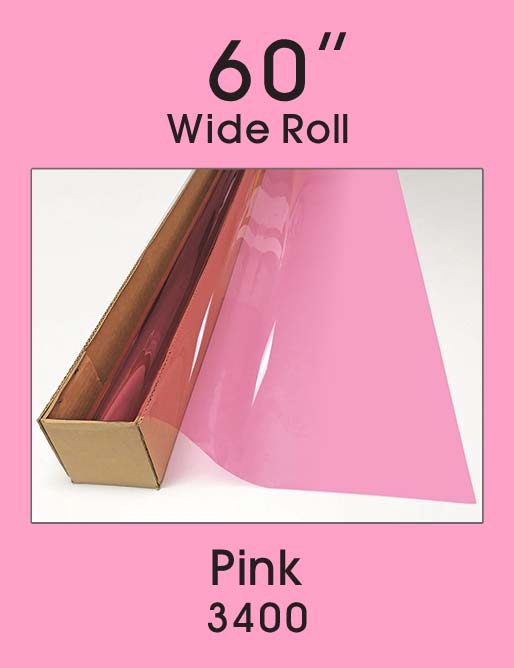 Click Here to ORDER FILM Pink 60" - 3400 - Colored Window Film