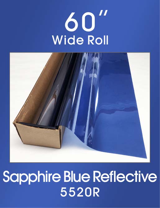 Click Here to ORDER FILM Sapphire Blue Reflective 60" - 5520R - Colored Window Film