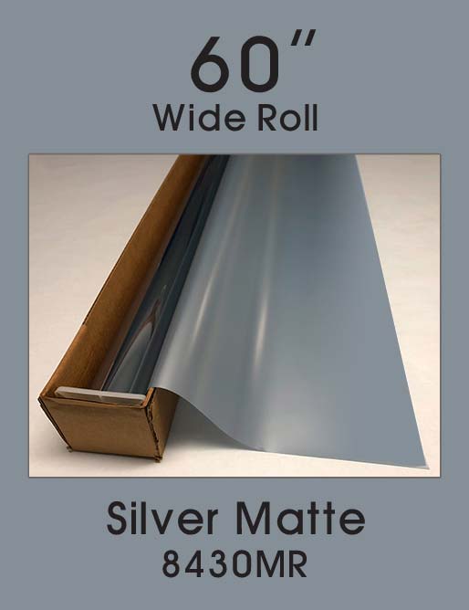 Click Here to ORDER FILM Silver Matte - 60" - 8430MR - Colored Window Film