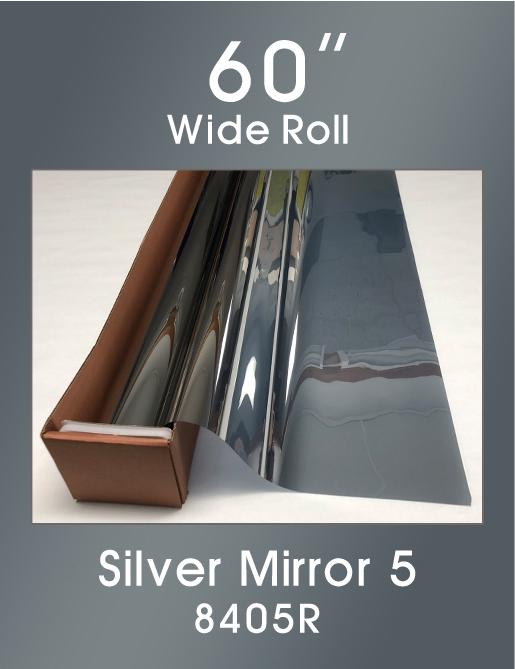 Click Here to ORDER FILM Silver Mirror 5 - 60" - 8405R - Colored Window Film