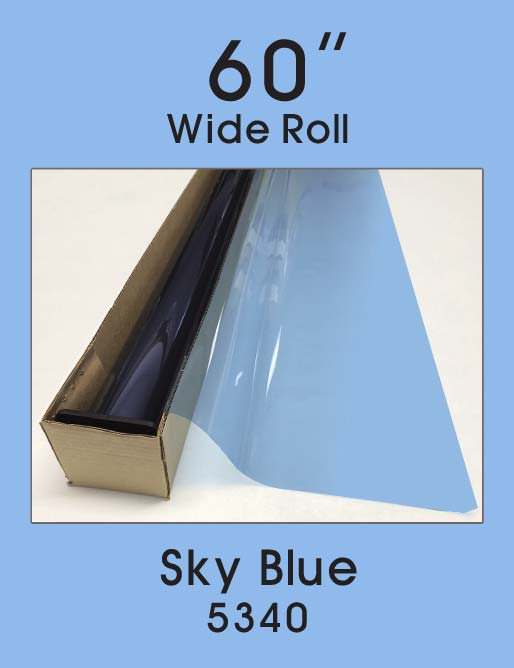 Click Here to ORDER FILM Sky Blue 60" - 5340 - Colored Window Film