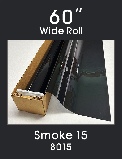 Click Here to ORDER FILM Smoke 15 - 60" - 8015 - Colored Window Film