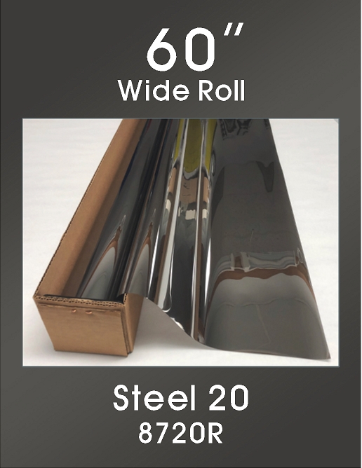 Click Here to ORDER FILM Steel 20 - 60" - 8720R - Colored Window Film