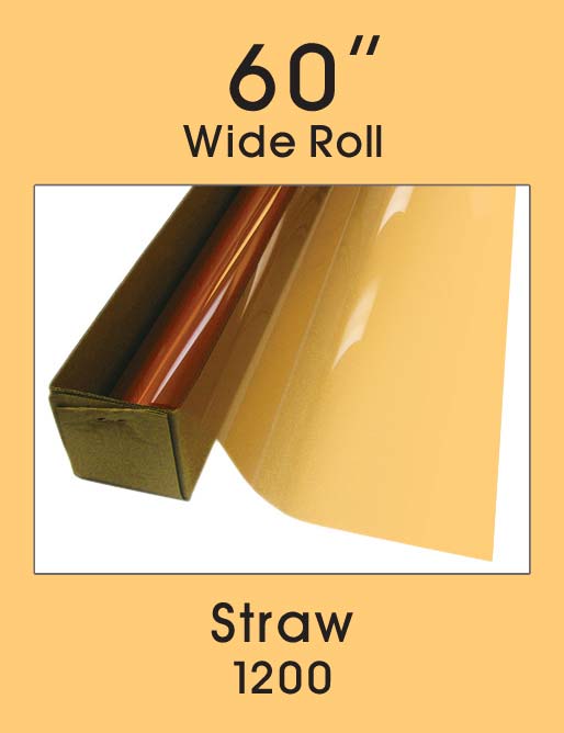 Click Here to ORDER FILM Straw 60" - 1200 - Colored Window Film