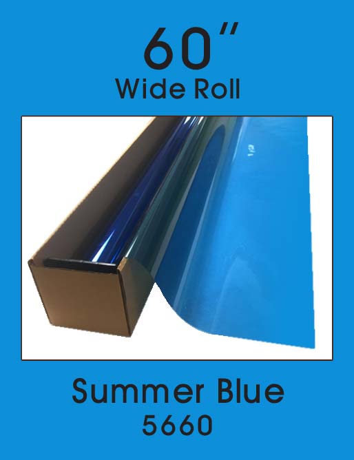 Click Here to ORDER FILM Summer Blue 60" - 5660 - Colored Window Film