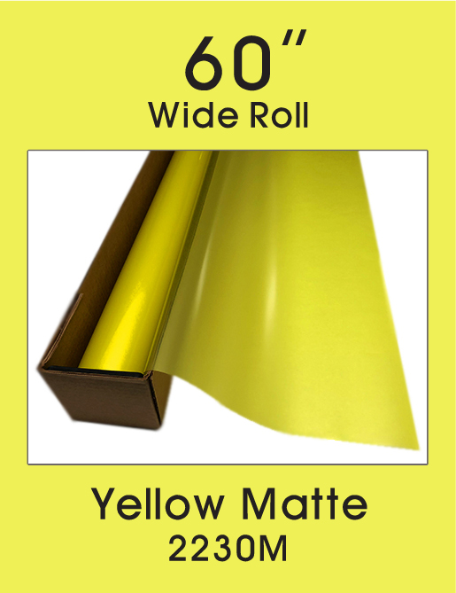 Click Here to ORDER FILM Yellow Matte - 60" - 2230M - Colored Window Film
