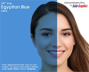 (Appearance when looking through the Film) Egyptian Blue Window Film